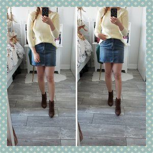 Zara Yellow Low‎ Back Sweater